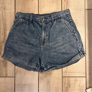American Eagle Outfitters Blue Jean Mom Shorts